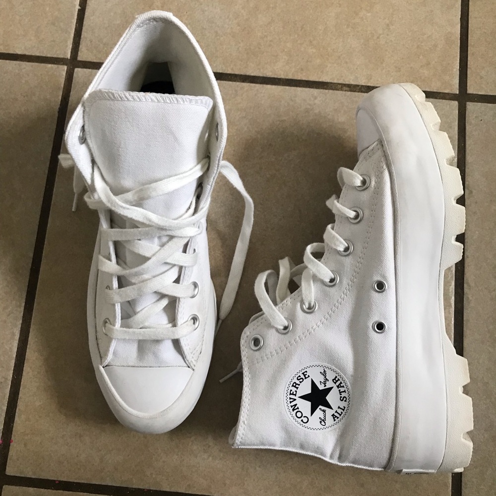White Lugged Chuck Taylor All Star Converse